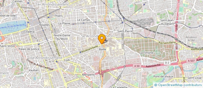localisation de l'entreprise LIBRAIRIE DES FACULTES à MARSEILLE