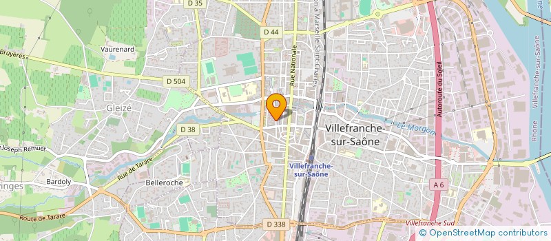 localisation de l'entreprise LIBRAIRIE DES MARAIS - BERTRAND LAMURE  VILLEFRANCHE-SUR-SAONE