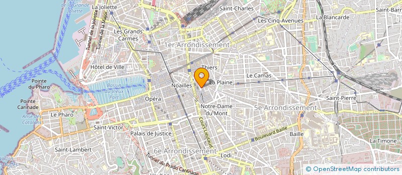 localisation de l'entreprise LIBRAIRIE DES TROIS MAGES à MARSEILLE