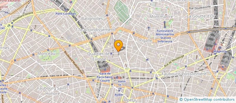 localisation de l'entreprise LIBRAIRIE DU 41 BOULEVARD DE CLICHY  PARIS