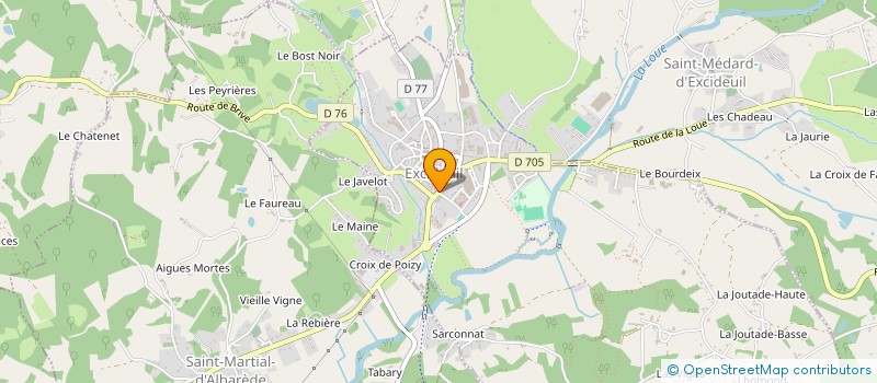 localisation de l'entreprise LIBRAIRIE DU CHATEAU  EXCIDEUIL