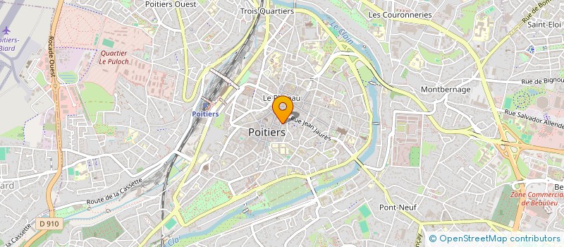 localisation de l'entreprise LIBRAIRIE DU POITOU à POITIERS