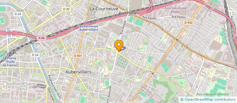 localisation de l'entreprise LIBRAIRIE DU PONT BLANC à AUBERVILLIERS