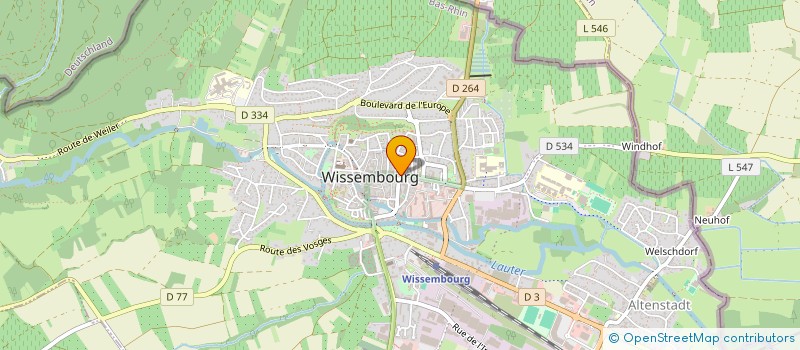 localisation de l'entreprise LIBRAIRIE DU PORCHE  WISSEMBOURG