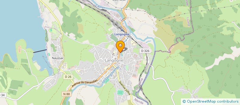 localisation de l'entreprise LIBRAIRIE DU VAL D'ALLIER  LANGOGNE