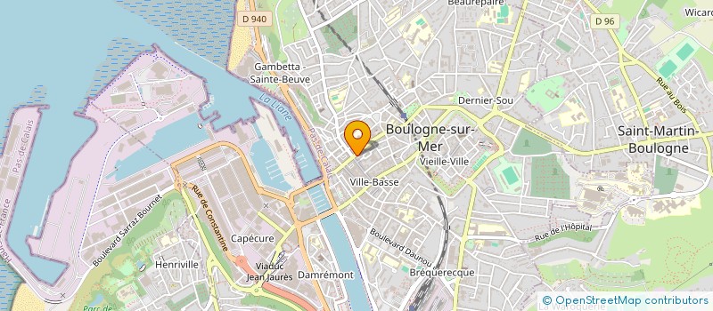 localisation de l'entreprise LIBRAIRIE DUMINY SA à BOULOGNE-SUR-MER