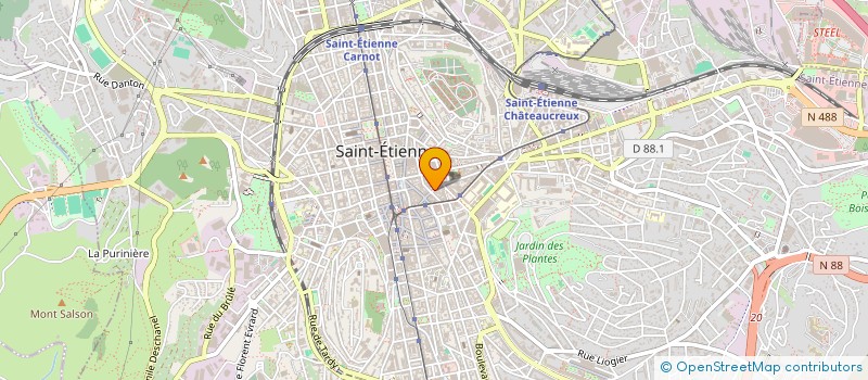 localisation de l'entreprise LIBRAIRIE GIBERT à SAINT-ETIENNE