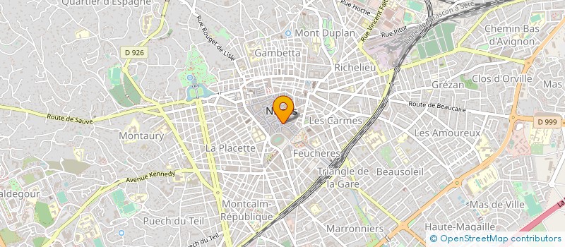 localisation de l'entreprise LIBRAIRIE LA BULLE  NIMES