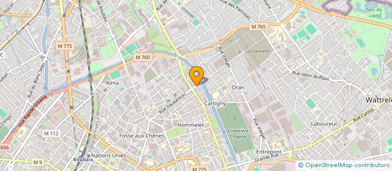 localisation de l'entreprise LIBRAIRIE LA DEESSE  ROUBAIX