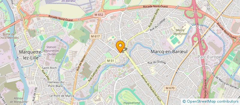localisation de l'entreprise LIBRAIRIE LA FORGE à MARCQ-EN-BARŒUL