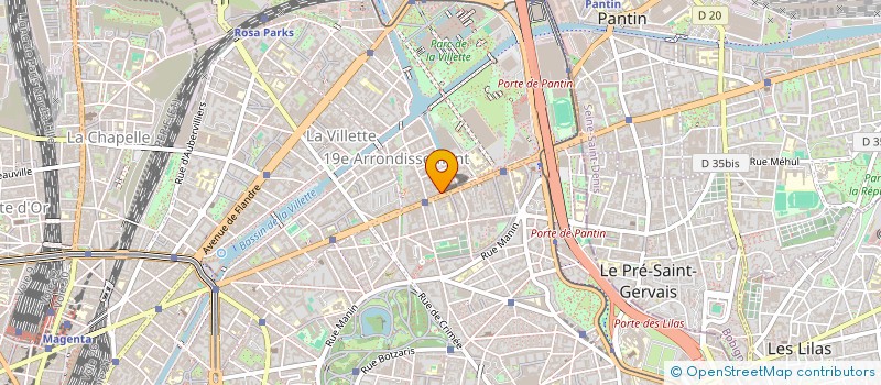 localisation de l'entreprise LIBRAIRIE LA PETITE OURCQ  PARIS