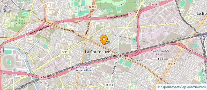 localisation de l'entreprise LIBRAIRIE LA TRAVERSE à LA COURNEUVE