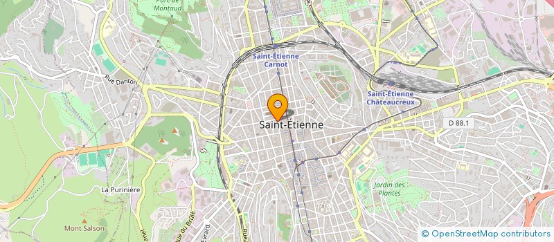 localisation de l'entreprise LIBRAIRIE LE HENAFF SARL  SAINT-ETIENNE
