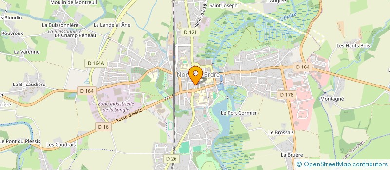 localisation de l'entreprise LIBRAIRIE LES ETINCELLES  NORT-SUR-ERDRE