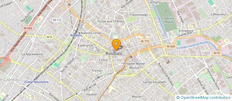 localisation de l'entreprise LIBRAIRIE LES LISIERES à ROUBAIX