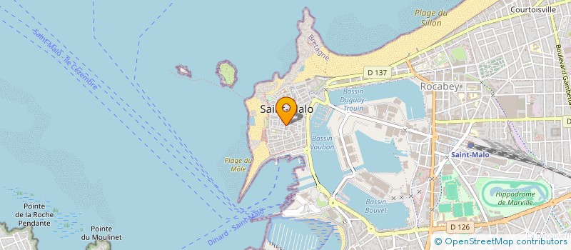 localisation de l'entreprise LIBRAIRIE MARITIME à SAINT-MALO