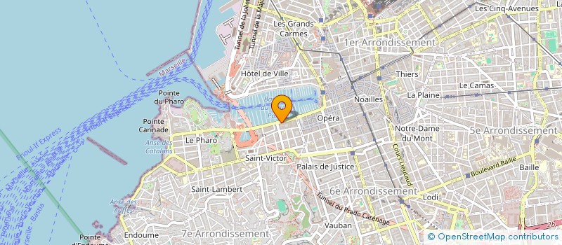 localisation de l'entreprise LIBRAIRIE MARITIME LA CARDINALE à MARSEILLE