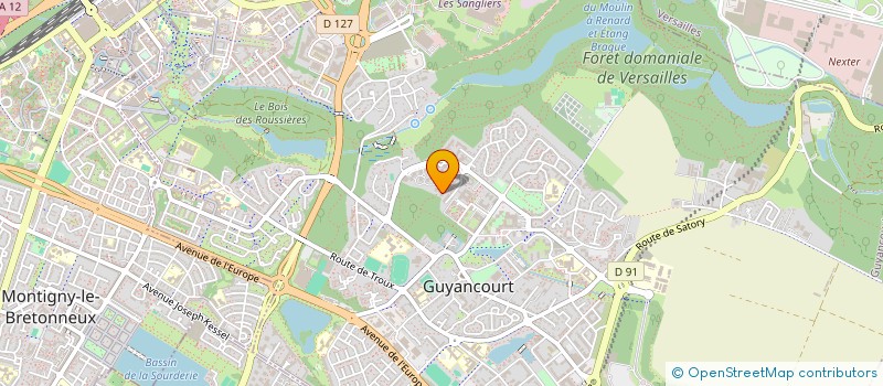 localisation de l'entreprise LIBRAIRIE OLIVIER DEVERS  GUYANCOURT