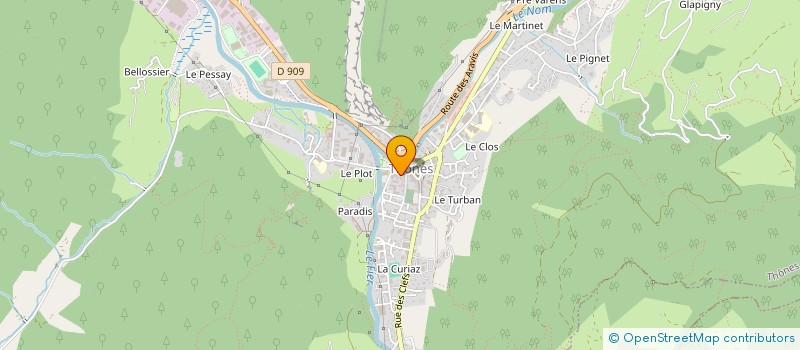 localisation de l'entreprise LIBRAIRIE PAPETERIE DES ARAVIS à THONES