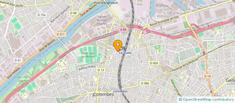 localisation de l'entreprise LIBRAIRIE PAPETERIE DU STADE à COLOMBES