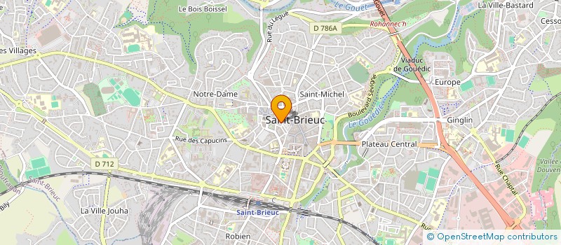 localisation de l'entreprise LIBRAIRIE PAPETERIE G LE PERSON à SAINT-BRIEUC