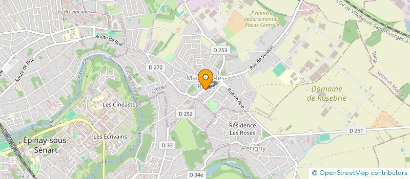 localisation de l'entreprise LIBRAIRIE PAPETERIE LA ROSE  MANDRES-LES-ROSES