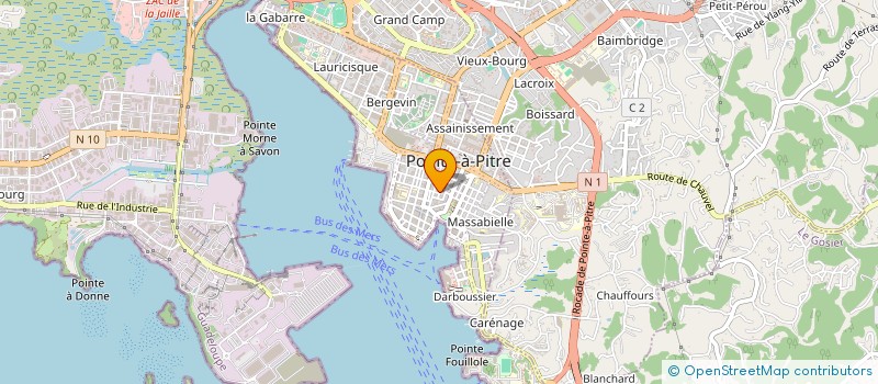 localisation de l'entreprise LIBRAIRIE PAPETERIE MILLE ET UNE PAGES à POINTE-A-PITRE