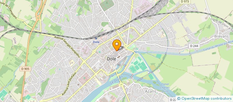 localisation de l'entreprise LIBRAIRIE PASSERELLE à DOLE