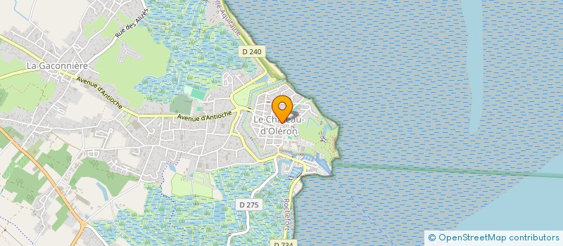 localisation de l'entreprise LIBRAIRIE PLUMEDIA  LE CHATEAU-D'OLERON