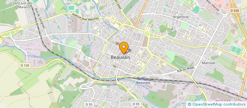 localisation de l'entreprise LIBRAIRIE-PRESSE JEANNE HACHETTE à BEAUVAIS