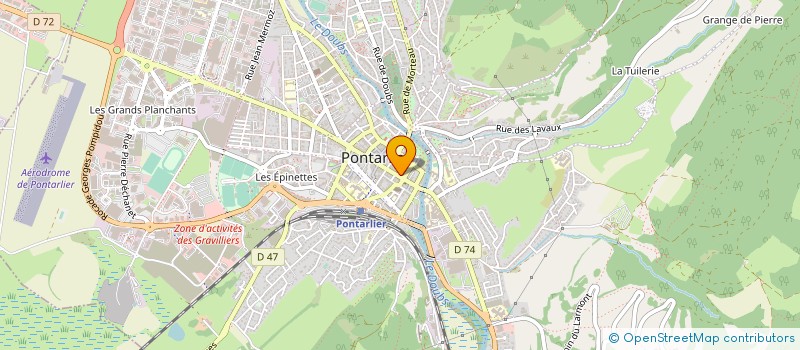 localisation de l'entreprise LIBRAIRIE ROUSSEAU  PONTARLIER
