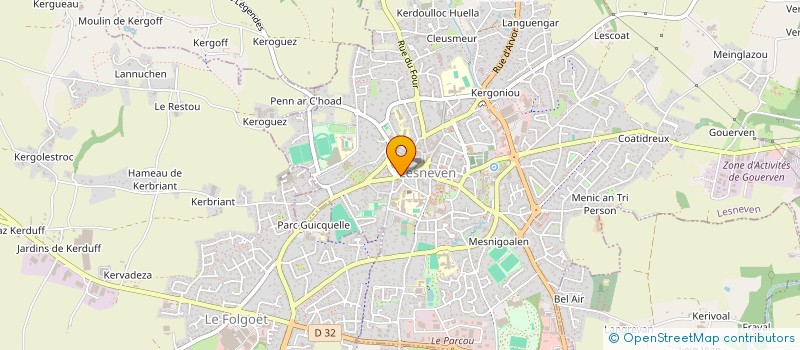 localisation de l'entreprise LIBRAIRIE SAINT CHRISTOPHE  LESNEVEN