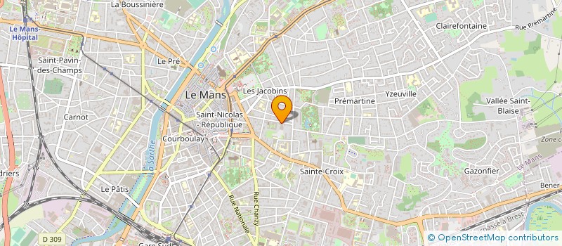 localisation de l'entreprise LIBRAIRIE SAINT JULIEN  LE MANS