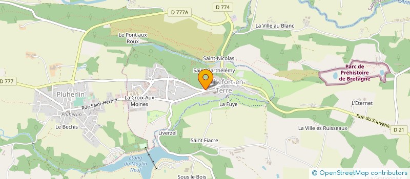 localisation de l'entreprise LIBRAIRIE SAINTE-HORTENSE  ROCHEFORT-EN-TERRE