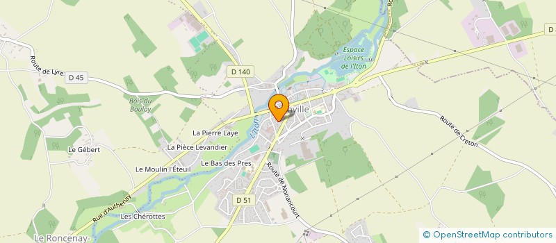 localisation de l'entreprise LIBRAIRIE-SALON DE THE AU FIL DES MOTS  MESNILS-SUR-ITON