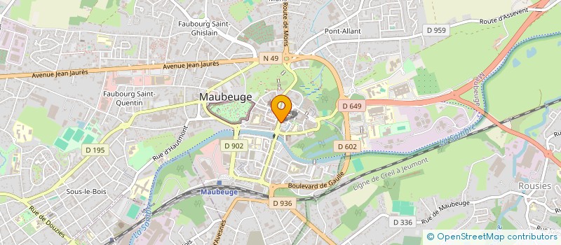localisation de l'entreprise LIBRAIRIE VAUBAN à MAUBEUGE