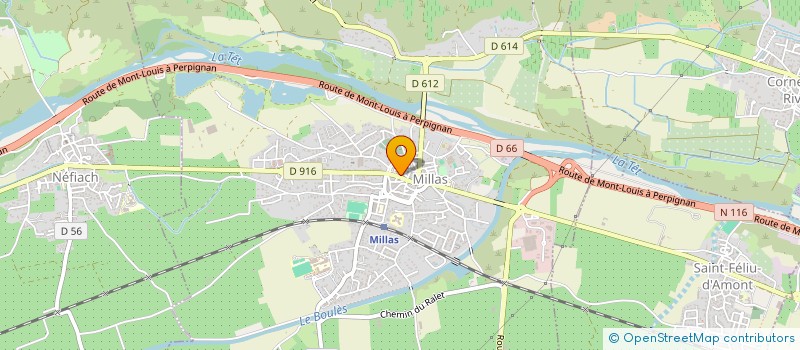 localisation de l'entreprise LIBRE à MILLAS