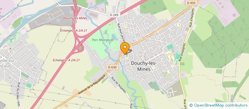 localisation de l'entreprise LIBRE'ASSUR à DOUCHY-LES-MINES