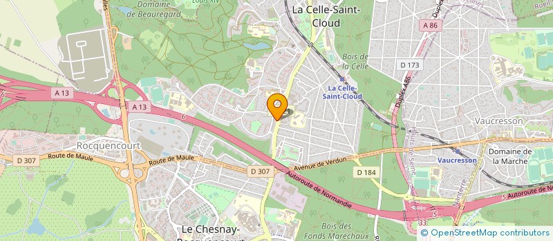 localisation de l'entreprise LIBRE AUTO à LA CELLE-SAINT-CLOUD