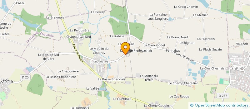 localisation de l'entreprise LIBRE COMME L'HERBE  LANGOUET