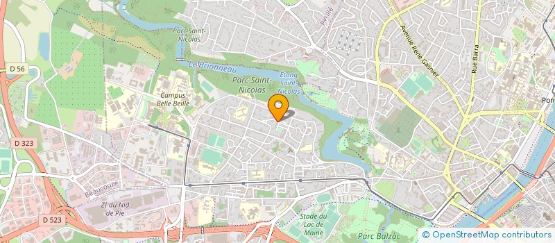 localisation de l'entreprise LIBRE COURS CREA à ANGERS