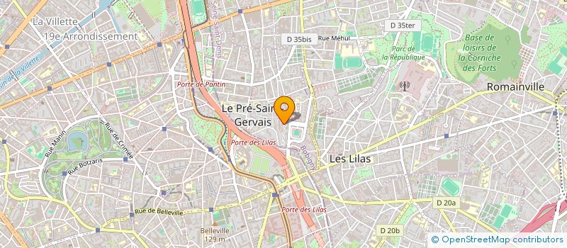 localisation de l'entreprise LIBRE CRI SERVICES à LE PRE-SAINT-GERVAIS