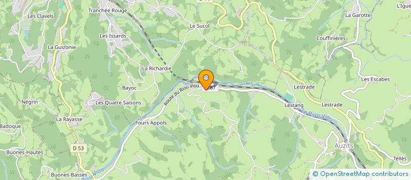 localisation de l'entreprise LIBRE DE VIVRE  AUZITS