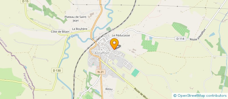 localisation de l'entreprise LIBRE EXPRESSION CULTURES ARTISANATS PATRIMOINES TRADITIONS D'ICI ET D'AILLEURS  ASTAFFORT