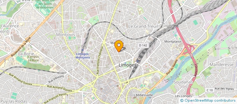 localisation de l'entreprise LIBRE IDEE SUR SCENE à LIMOGES