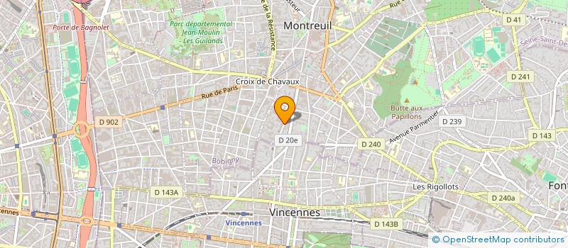 localisation de l'entreprise LIBRE PAROLE COMPAGNIE à MONTREUIL