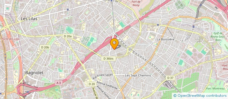 localisation de l'entreprise LIBRE PENSEE  ROMAINVILLE