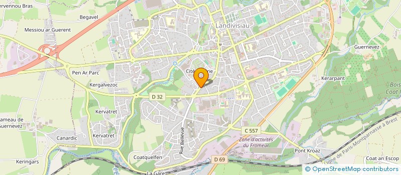 localisation de l'entreprise LIBRE SANS DROGUE  LANDIVISIAU