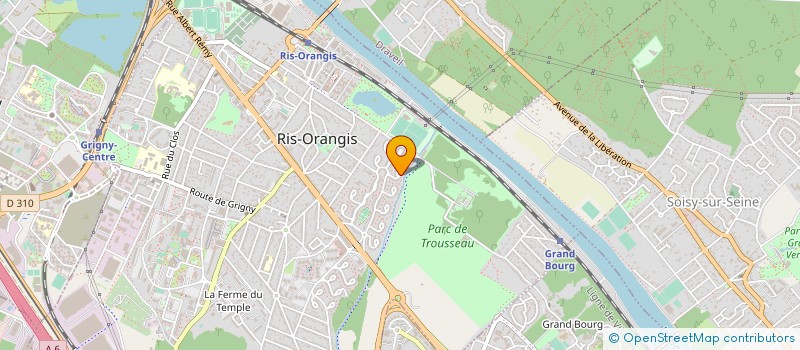localisation de l'entreprise LIBRE SANTE RESOPUR  RIS-ORANGIS