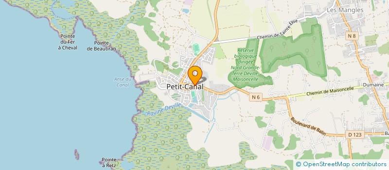 localisation de l'entreprise LIBRE SERVICE CLAUDE à PETIT-CANAL